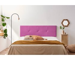 Moonia Hoofdbord - Wandpaneel - Slaapkamer Decoratie - Fuchsia - Duurzaam Aqualine Stof - Vlekbestendig en Hoogwaardig