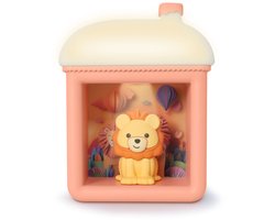 MOOOV Interactieve Nachtlamp voor Kinderen - Het Hol van de Leeuw - Speelse Kinderkamerverlichting met 3 Lichtmodi