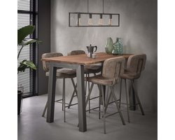 MOOS - Bartafel 147 edge 25mm - Massief acacia naturel