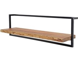 MOOS - wandplank edge 100cm / massief acacia naturel