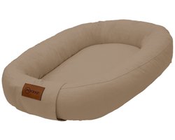 MorDesign Babynest - Cappuccino - Comfortabele, zachte stof