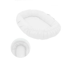 Mordesign - Deluxe Babynestje - Sand (Ecru) - Babynest met Handvaten, Koordjes & Klittenband - Newborn Nest - 100% Katoen - Vanaf 0 Maanden