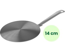 MoreCore Inductie Adapter 14cm - Inductie Adapterplaat - Inductie Beschermer - Kookplaat Beschermer - Inductieplaat - RVS