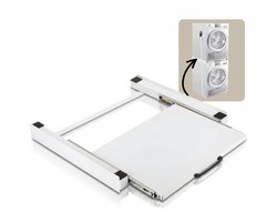 Morelia® Tussenstuk Wasmachine en Droger - Stapelkit Wasmachine Droger - Universeel - Wit