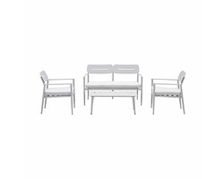 Morella loungeset - 4-delig - taupe - valley sand