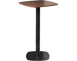 MORELLA - Statafel - Donkerbruin/Zwart - 60 x 60 cm - MDF