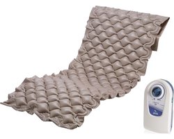 Moretti Anti-decubitus matras En pomp voor optimaal comfort en doorligwondenpreventie - Bruin/Wit