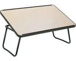 Moretti Bedtafel met kantelbaar blad en inklapbaar - Licht - Licht bruin/Zwart