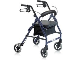 Moretti - Opvouwbare rollator - Aluminium - Met stoffen zitje