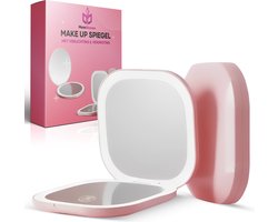 MoreWomen® - Zakspiegel - Handspiegel - Make-Up Spiegel - 3 Verlichtingsstanden & 3X Vergroting
