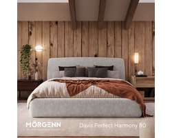 Mörgenn Bed Dune - Luxe Bedframe met opbergruimte - Zonder matras - Lichtgrijs - 180x200