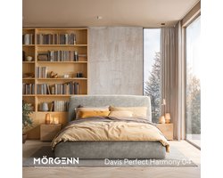 Mörgenn Bed Dune - Luxe ledikant met opbergruimte - Zonder matras - Taupe - 180x200