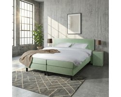 Mörgenn Boxspring Comforta - Pocketvering - Groen - 200x200 cm - Inclusief Dekbed en Kussens