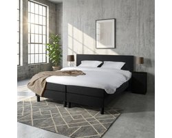 Mörgenn Boxspring Comforta - Pocketvering - Zwart - 160x200 cm - Inclusief Dekbed en Kussens