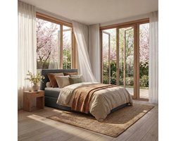 Mörgenn Boxspring Lounge - Pocketvering - Luxe Topper - Antraciet - 200x210 cm - Inclusief Dekbed & Kussens