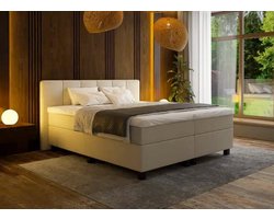 Mörgenn Boxspring Madrid - Pocketvering - Oud Roze - 100x200 - Incl. Dekbed en Kussens