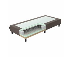 Mörgenn Ideal Boxspring - Losse Box - Luxe Bonellvering - Hotelkwaliteit - Bruin - 90x200 cm - 30cm hoog