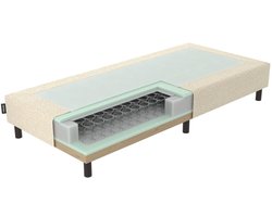 Mörgenn Ideal Boxspring - Losse Box - Luxe Bonellvering - Hotelkwaliteit - Teddy Beige - 120x200 cm - 30cm hoog