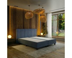 Mörgenn Los Hoofdbord Madrid - 6-baans verticaal gestikt - Beige - 140x110cm (BxH)