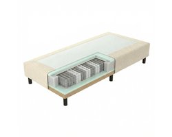 Mörgenn Pocket Boxspring - Losse onderbox met pocketvering - Hotelkwaliteit - Teddy Beige - 120x220 - 30cm hoog