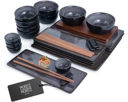 Moritz & Moritz VIDA 29-delige sushi-set voor 4 personen antraciet