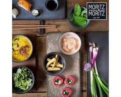 Moritz & Moritz VIDA 4x miso kommen blauw Aziatisch servies set zonder serveerplank