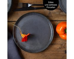 Moritz & Moritz VIDA 6tlg Dessertteller Anthrazit