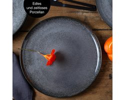 Moritz & Moritz VIDA 6tlg Dinnerteller Anthrazit