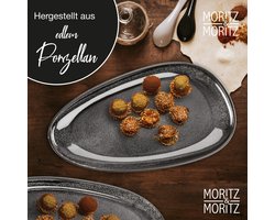 Moritz & Moritz VIDA Servierteller 2 tlg. anthrazit