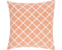 Moroccan Print Rust Kussen | 45 X 45 | Sierkussen Voor Woonkamer Of Slaapkamer