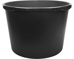 Mortelkuip Set - Bouwemmer Bak - Bouw Tuin Huis - Gerecycled Materiaal - 2x 90 Liter - Grijs