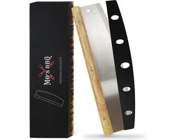 MO'S Pizzasnijder - Pizzames - Wiegmes - 35 cm - 430 RVS - Met beschermhoes