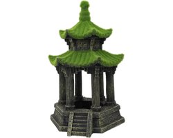 Mos Tempel - 17x14.3x24x8 cm - Aquarium decoratie