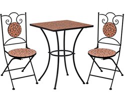 Mosaic Bistro Set 3-Piece - Patio and Garden Furniture