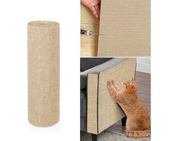 MOSEN- DIY- Krabmat voor katten- Zelfklevende krabplank voor katten - Knipbare zelfklevende klimmat voor katten - Slijtvaste en niet-chippende krabplank voor katten - Ter bescherming van tapijten, banken, meubelbeschermmatten (30x100cm)