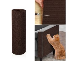 MOSEN- DIY-Krabmat voor katten - Zelfklevende krabplank voor katten - Knipbare zelfklevende klimmat voor katten - Slijtvaste en niet-chippende krabplank voor katten - Ter bescherming van tapijten, banken, meubelbeschermmatten (30x100cm)