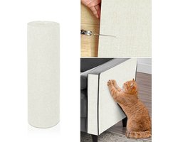 MOSEN- DIY-Krabmat voor katten - Zelfklevende krabplank voor katten - Knipbare zelfklevende klimmat voor katten - Slijtvaste en niet-chippende krabplank voor katten - Ter bescherming van tapijten, banken, meubelbeschermmatten (40x100cm)