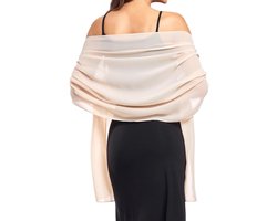 MOSEN - Sjaal Dames - Omslagdoek - 175x70 cm - Zacht & Huidvriendelijk - Glans Van Zijde - Dunne Omslagsjaal - Modesjaal - Zachte Chiffon Sjaal- Stola - Neksjaal - Dames Sjaal - Omslagdoek Sjaal Lang Satijn - Cadeautje - Elegante
