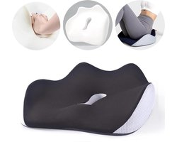 MOSEN Zitkussen Orthopedisch - Stuitkussen Ergonomisch - Auto - Bed - Bureaustoel - Wigkussen - 45x36x13cm
