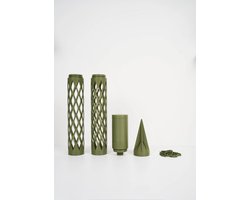 Moss Buddy groen modulaire mospaal startset – Uitbreidbare mosstok voor monstera, philodendron en klimplanten – planten ondersteuning met waterreservoir, clips en sphagnum mos systeem