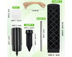 Moss Pole voor Monstera en andere Klimplanten - 113 cm Steun voor Binnenplanten, Plantenhulp en Tuinaccessoires met Kabelbinders voor Optimale Groei
