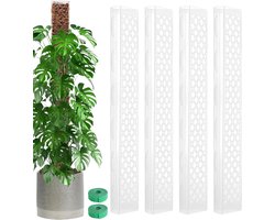 Mosstokken Klimplanten - Plantsteun Kolom - Planten Ondersteunen - Herbruikbaar Snap-Fit Systeem - 81 cm Breed - Transparant