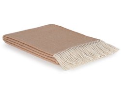 Most - Plaid Tibet - 50% Kasjmier wol, 50% Merino wol, - 140 x 200 cm - beige