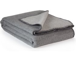 MoST - Shadow - 2-persoons omkeerbare bed deken - Merino wol - 200 x 220 cm - grijs