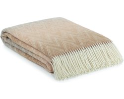 MoST - Wollen plaid Missoni Sabbia - 100% Nieuw-Zeelandse wol - 140 x 200 cm - beige