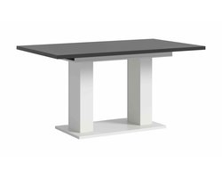 Motion eettafel D uitschuifbaar grijs NB wit NB - 90x150x76cm