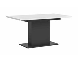 Motion eettafel kolom uitschuifbaar grijs NB wit NB - 90x150x76cm