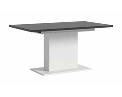 Motion eettafel kolom uitschuifbaar grijs NB wit NB - 90x150x76cm