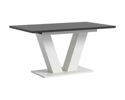Motion eettafel V uitschuifbaar grijs NB wit NB - 90x150x76cm