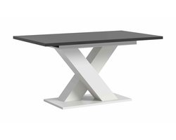 Motion uitschuifbare eettafel grijs NB wit NB - 90x150x76cm